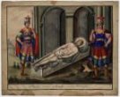 Antonius Aust: Kristus v hrobě (akvarel)