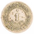 Peněžní známka s hodnotou 1 haléř