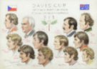 Semifinalisté Davis Cupu 1975. Československo - Austrálie