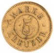 Peněžní známka s hodnotou 5 krejcarů