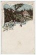 Alfrédova chata v Hrubém Jeseníku (kolorovaná litografická pohlednice)