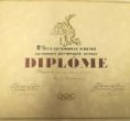 Olympijský diplom pro Josefa Rösslera-Ořovského. ZOH Sv. Mořic 1928 