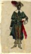 Cyrano z Bergeracu - Originál kostýmního návrhu