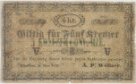 Nouzové platidlo z let 1848-1849 - 5 krejcarů