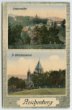 Liberec - kvodlibetové do 1918 bar. litografie - Perštýn, kostel sv. Vincence z Pauly ´Reichenberg // Liebiegshöhe // St. Vintentiuskirche´