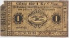 Nouzové platidlo z let 1848-1849 - 1 krejcar