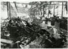 Rozbombardovaná montážní hala automobilky ASAP v Mladé Boleslavi po  náletu  10. května
